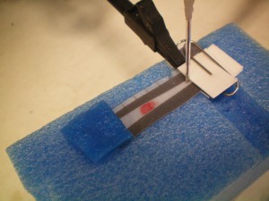 Paper based devise for determination of glucose and uric acid in blood.